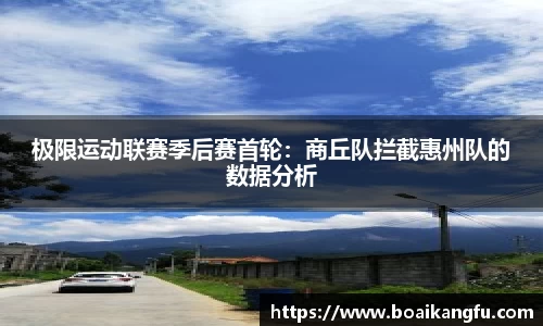 极限运动联赛季后赛首轮：商丘队拦截惠州队的数据分析